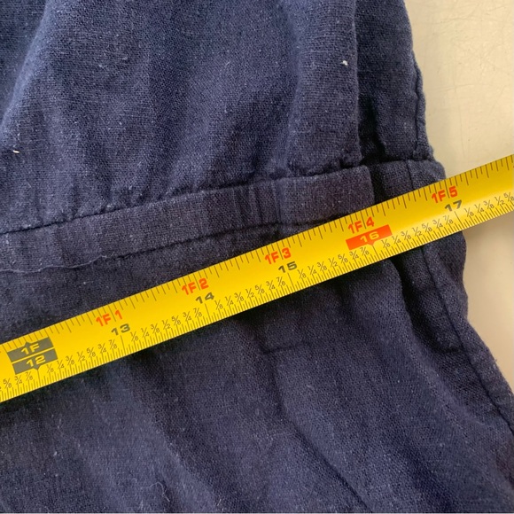 Old Navy Linen Short button up Romper with adjustable waist - Picture 4 of 9